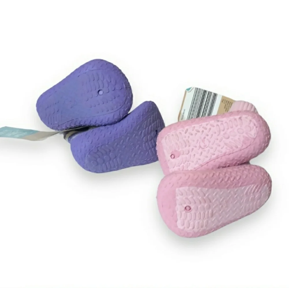 LILY & DAN Toddler Slipper Socks 2 Pairs NEW!